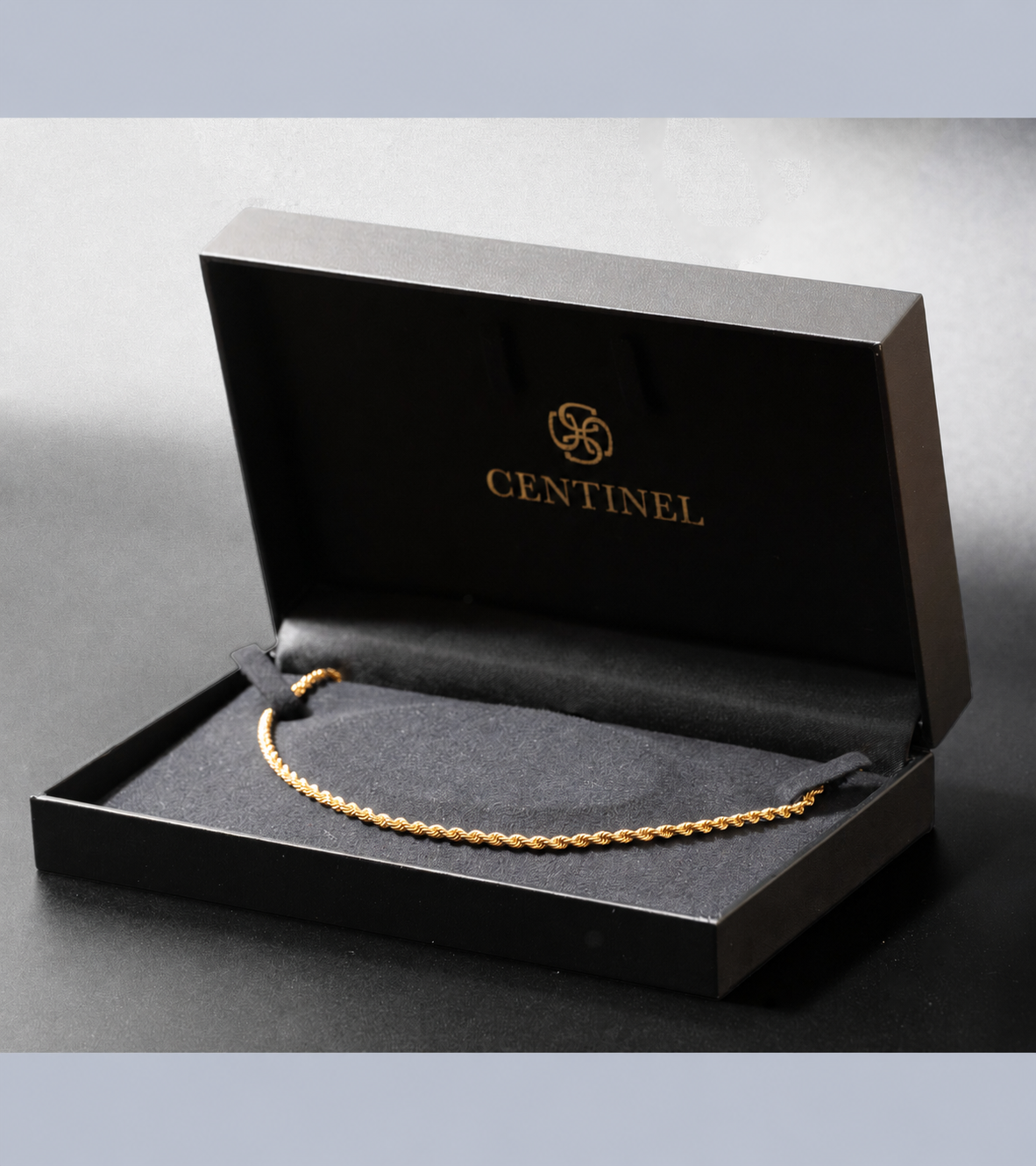 18Kゴールド スリムチェーンネックレス｜刻印対応・メンズ・ユニセックス｜CENTINEL